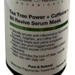 Mascarilla de serum revitalizante con poder de árbol de té + cafeína B5