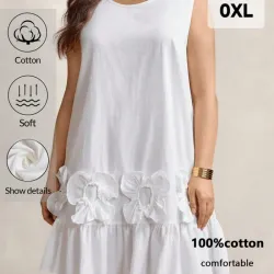 Vestido flores Blanca 