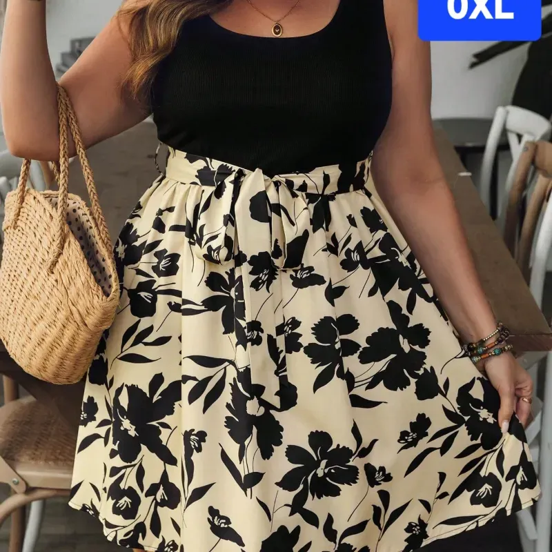 Vestido Flores Cremita