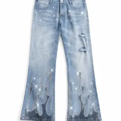 Azul claro con perlas