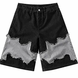 Shorts negro mezclilla