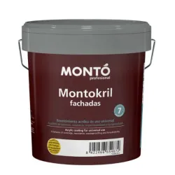 Pintura Vinil Acrílica Montokril fachada. 4 Lt
