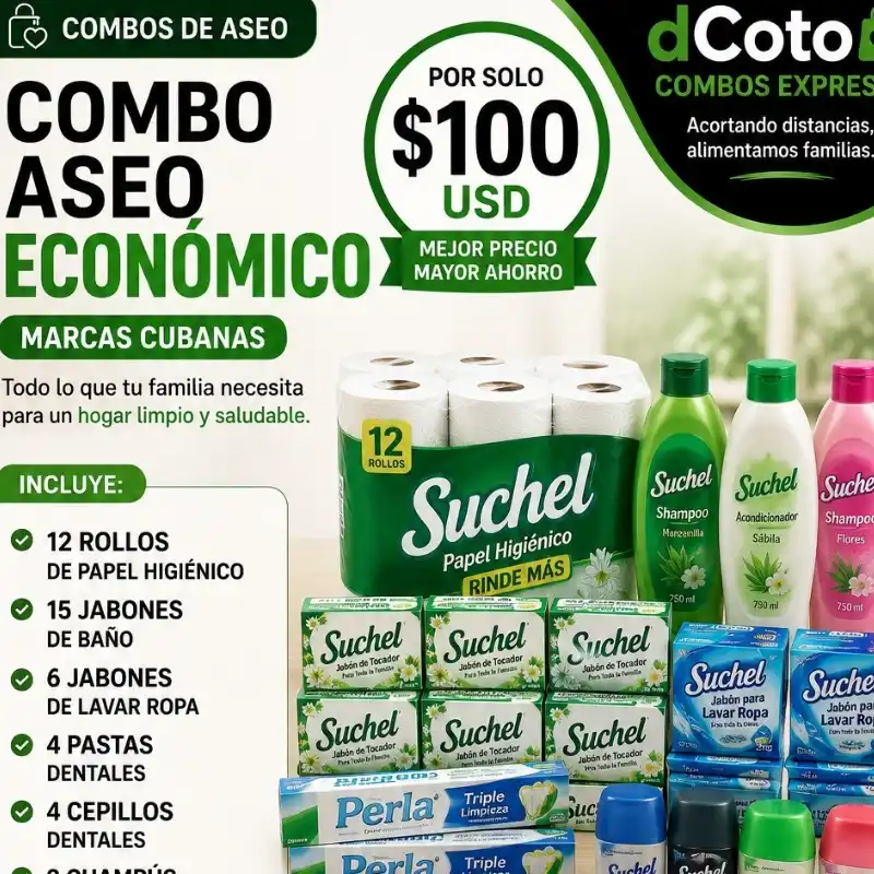 Combo de aseo económico