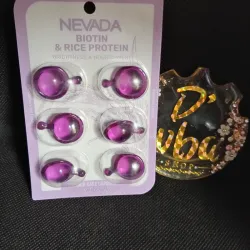Capsula capilar de biotina y proteina de arroz