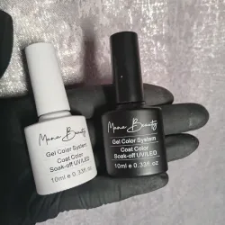 Esmaltes blancos y negros