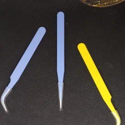 Pinzas para aplicación de pestañas 