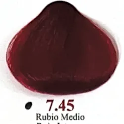 Rubio medio rojo intenso 7.45