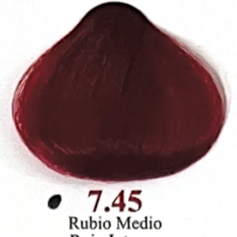 Rubio medio rojo intenso 7.45
