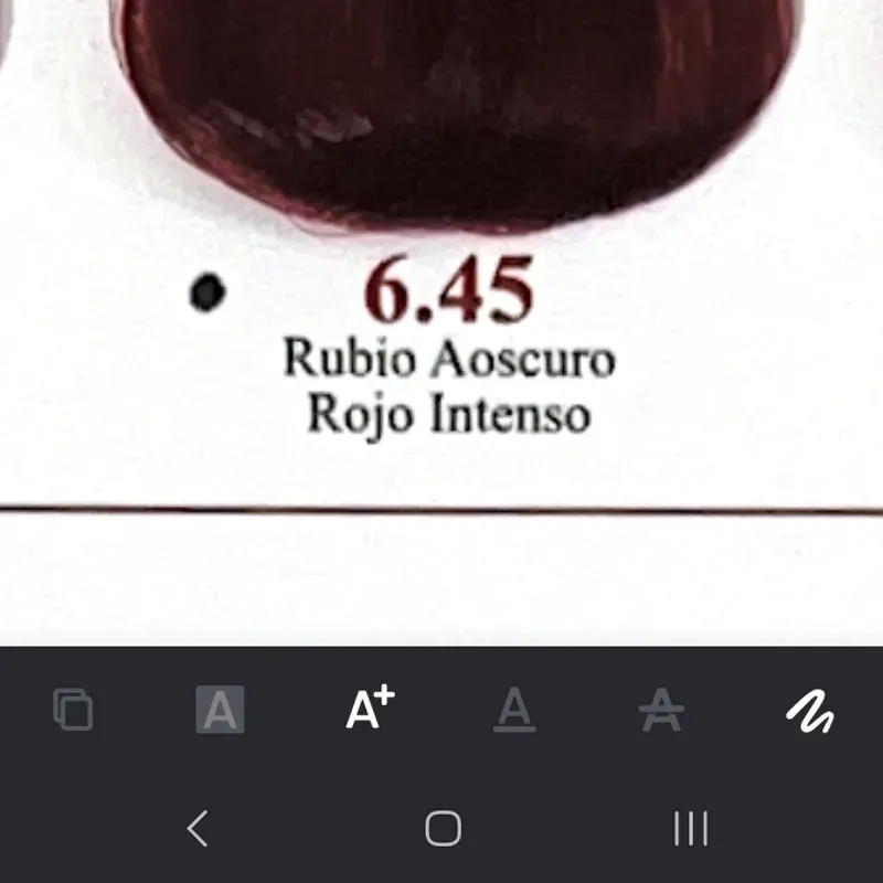 Rubio oscuro rojo intenso 6.45