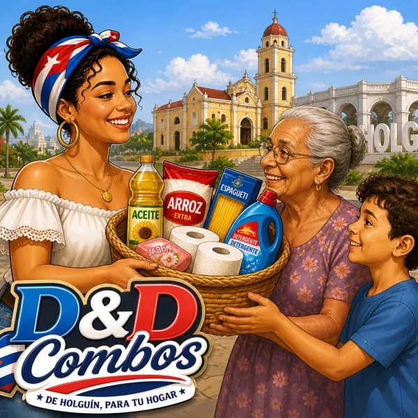D&D Combos 💜
...Te ofrece la posibilidad de enviar a tu Familia en Holguin ciudad y sus alrededores, alimentos hasta su hogar, de forma rápida y segura...
Solo en cuestión de Horas. 💬📦🚚
Entregas en menos de 24H, pago vía Zelle. Entregamos el pedido y usted paga después de verificar la entrega!!!.
Así de eficientes somos.
👑 Confianza, Calidad y Rapidez 100% garantizado.👌🏻 Ordena yá!!! Será un placer servirle y ayudarle a hacer sonreír a su familia D&D Combos ....siempre a tu servicio, por ti y para ti. 😊💜