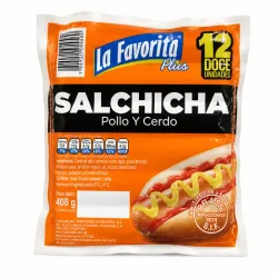 Salchicha de pollo y cerdo