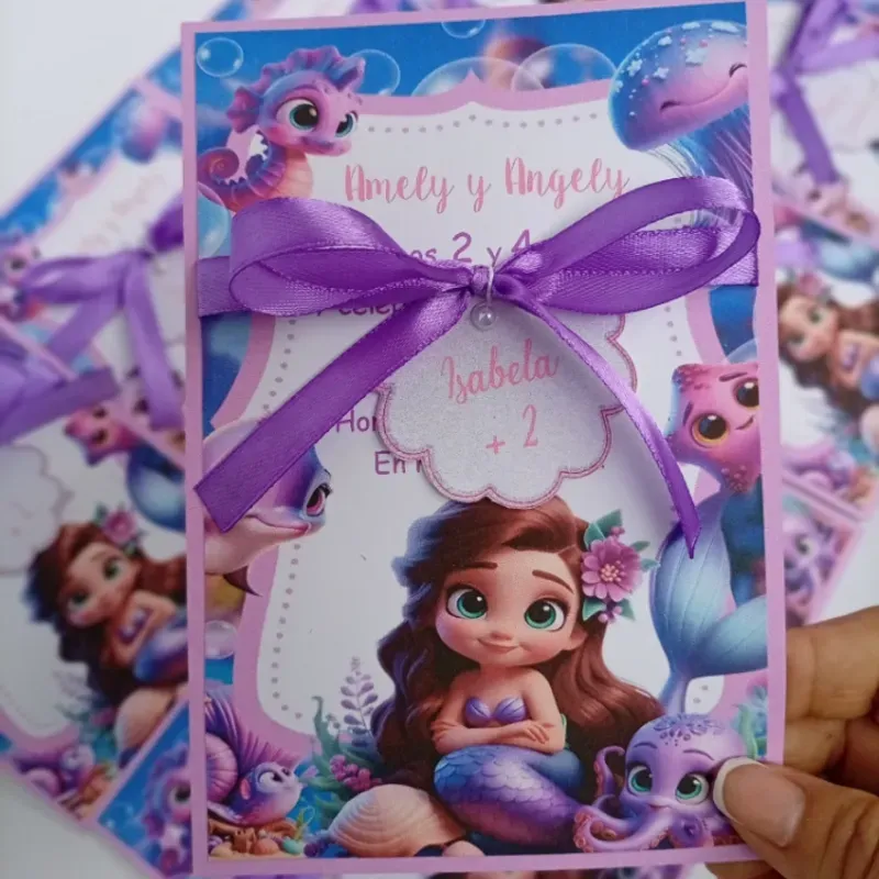 Invitación Fiesta Sirena