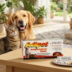 Adipet desparasitante interno para perros y gatos