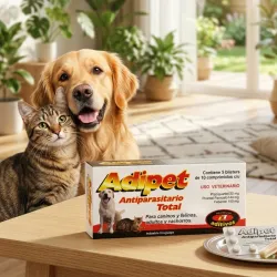Adipet. Desparasitante interno para perros y gatos