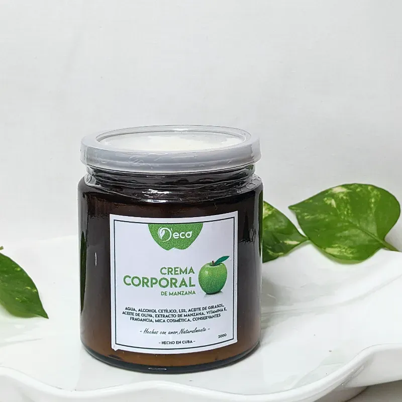 Crema corporal de manzana