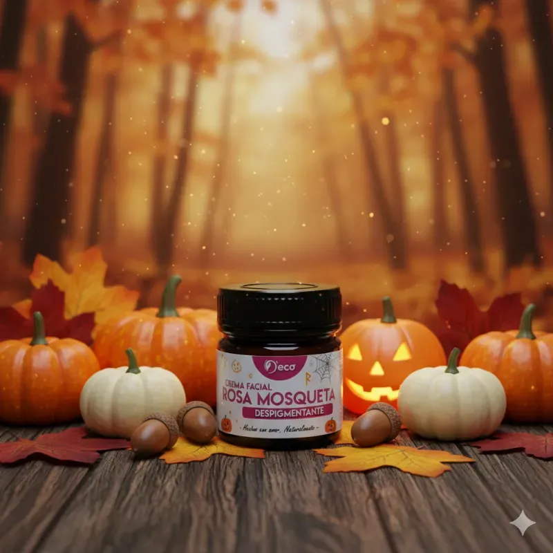 Crema facial despigmentante con rosa mosqueta 