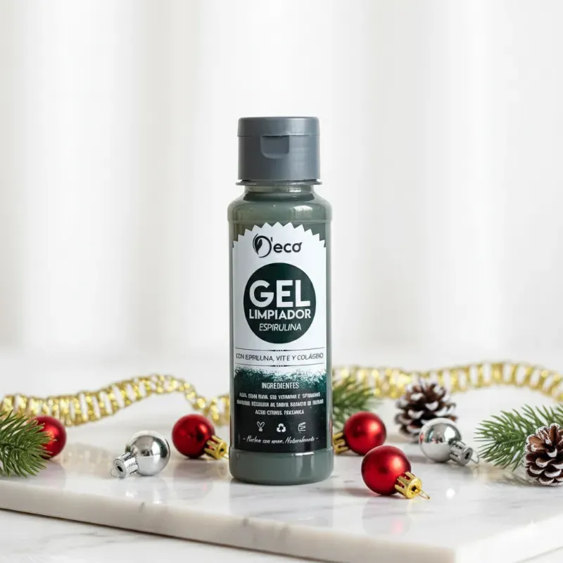 Gel limpiador facial de espirulina