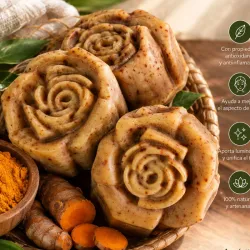 Jabon antimanchas de cúrcuma