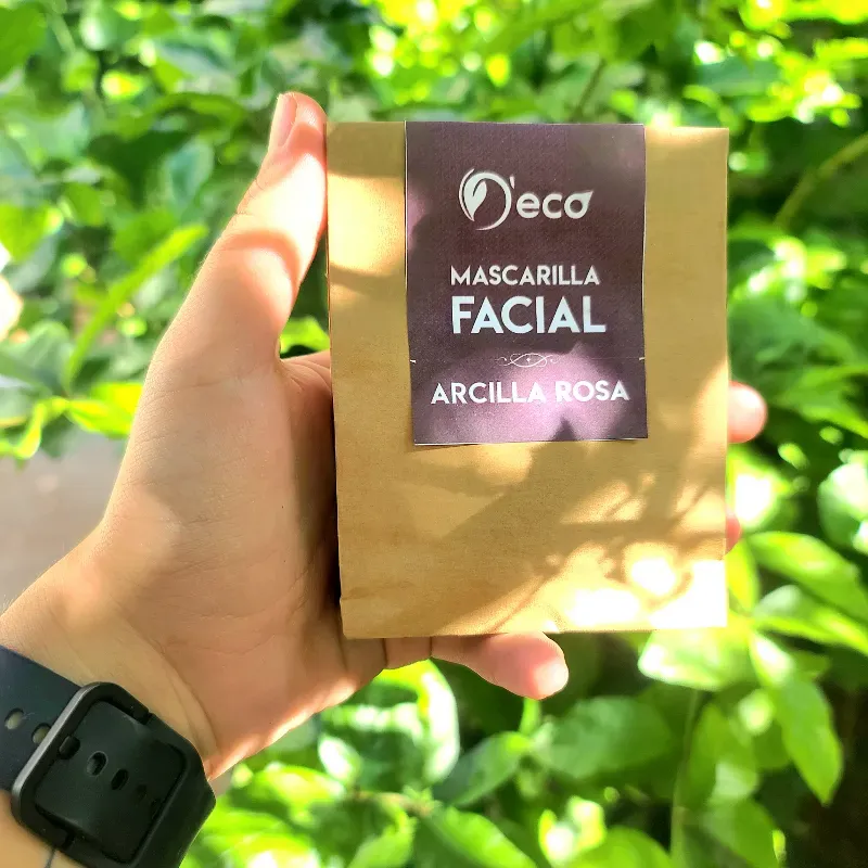 Mascarilla facial de arcilla rosa 