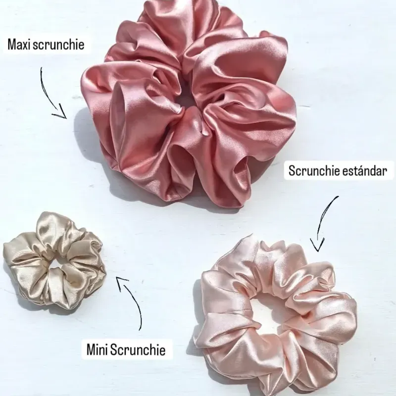 Maxi scrunchies de satin
