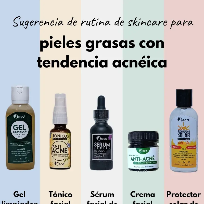 Rutina facial pieles acnéicas 