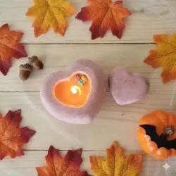 Vela aromática en envase de yeso