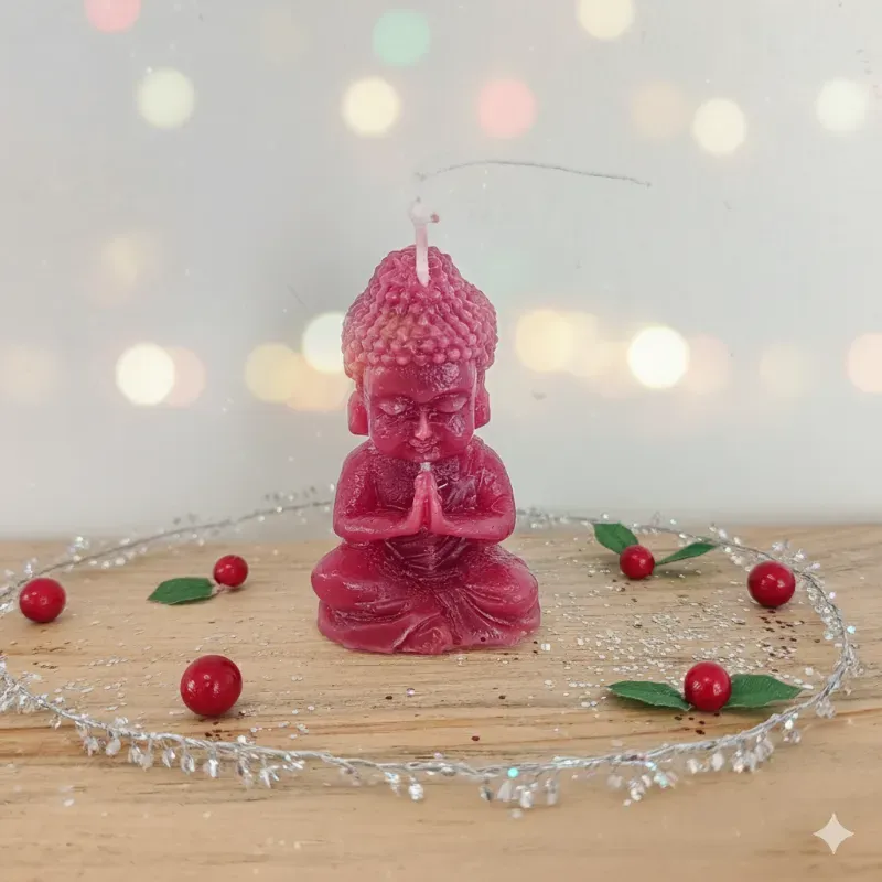 Vela Buda rojo