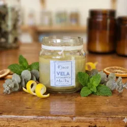 Vela descongestionante con menta