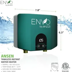 Calentador Eléctrico Anzzi (3.5 kw)