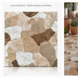 Cerámica mosáico estilo piedra