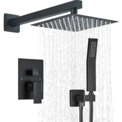 Ducha empotrada negra