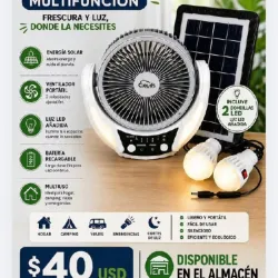 Ventilador recargable multifuncional