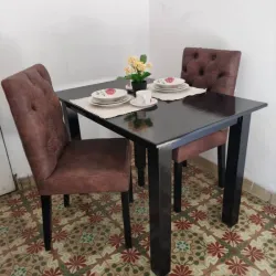 Juego de comedor de dos sillas