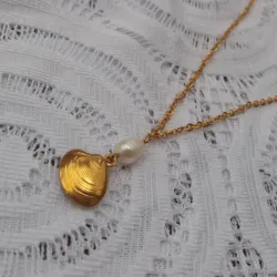 Collar Perla Dorado 