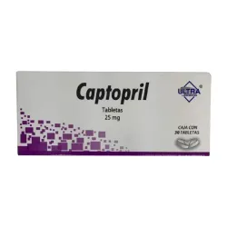 Captopril - Caja 30 Tabletas - 25 Mg
