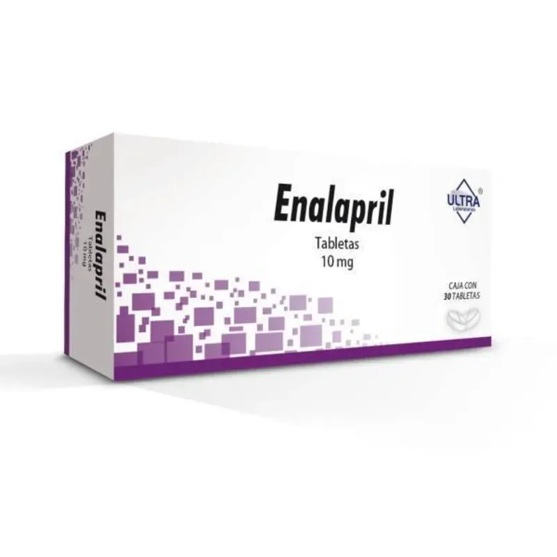 Enalapril - Caja 30 Tabletas - 10 Mg