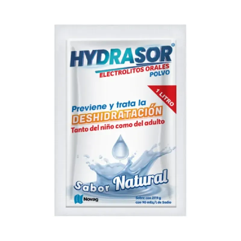 Hydrasor - Electrolitos Orales Polvo Sabor Nat- Sobre 27.9 G
