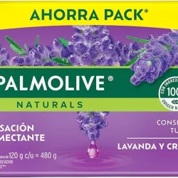 Jabón De Baño Palmolive Lavanda Y Crema 4 X 120 G
