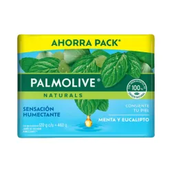 Jabón De Baño Palmolive Menta Y Eucalipto 4 X 120 G