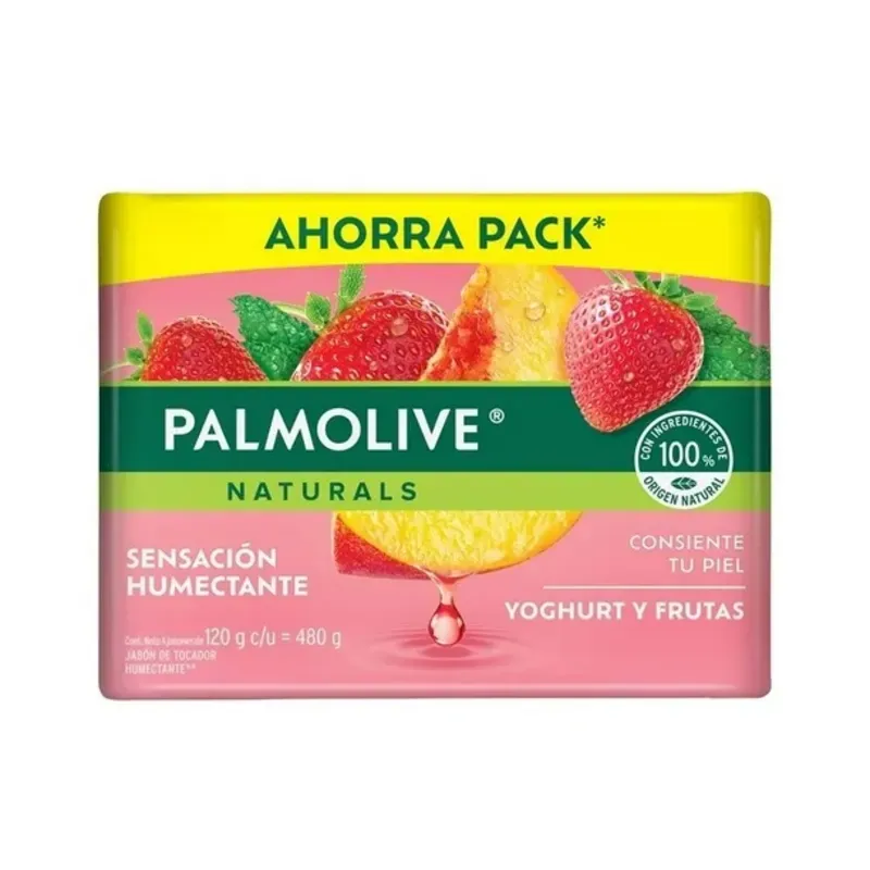Jabon De Baño Palmolive Yoghurt y Frutas 4 X 120 G
