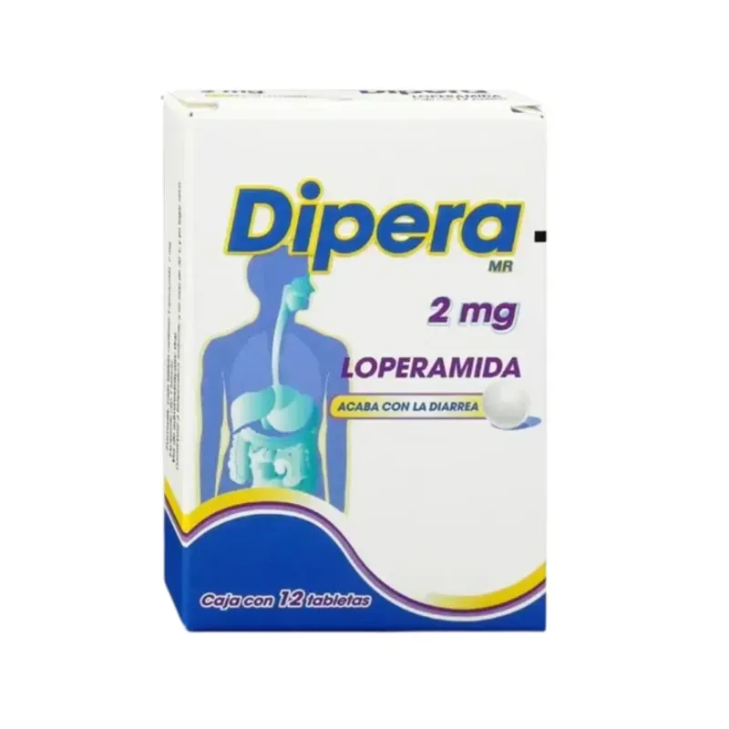 Loperamida - Dipera Mr - Caja 12 Tabletas - 2 Mg
