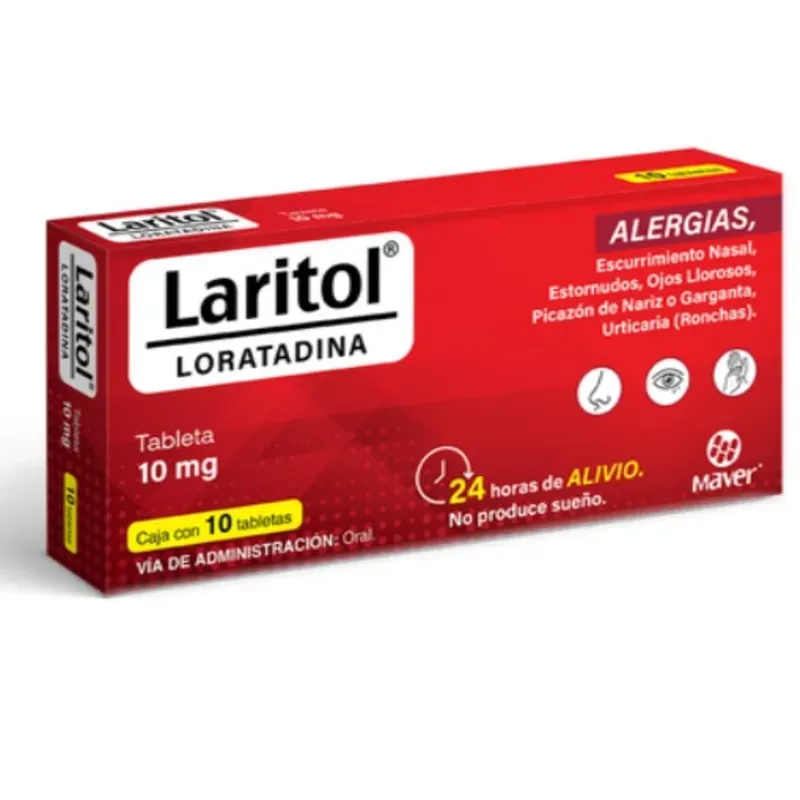 Loratadina Laritol - Caja 10 Tabletas - 10 Mg