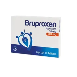 Naproxeno 500 Mg - Bruproxen - Caja 10 Tabletas
