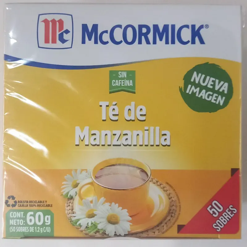Té de Manzanilla caja de 50 sobres