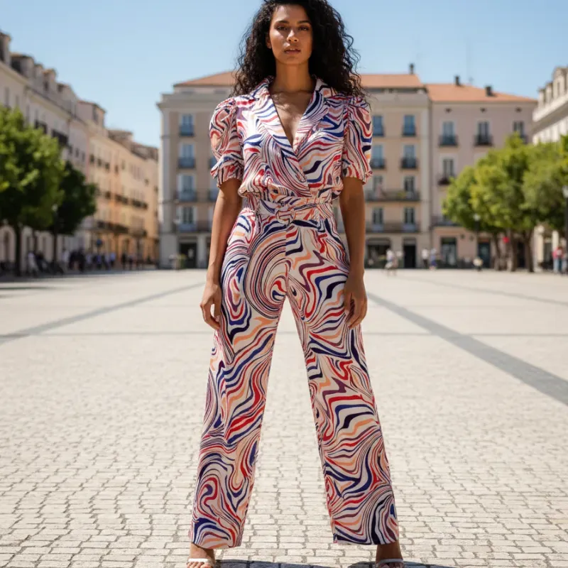 Conjunto estampado 🌿🧡