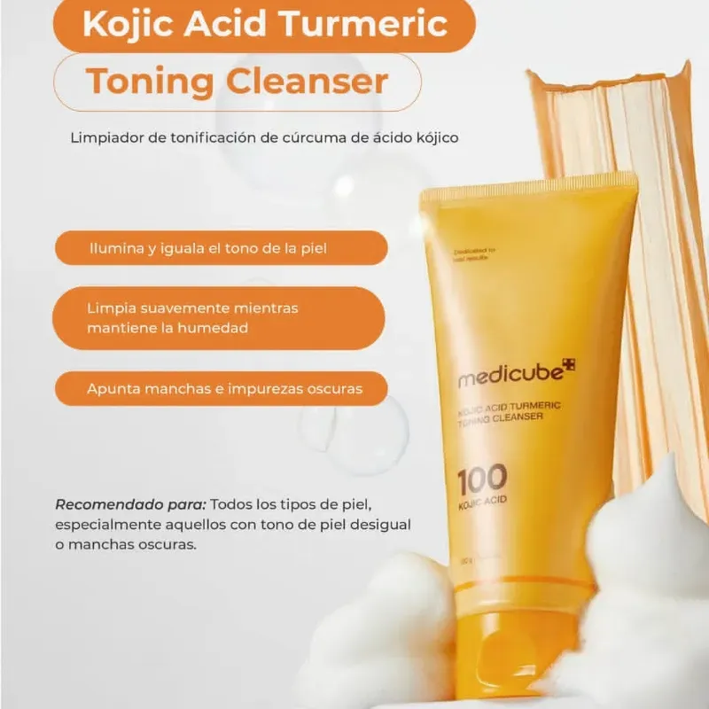 Gel limpiador Medicube de acido kójico y niacinamida 