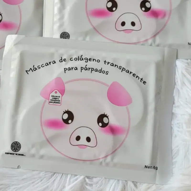 Mascarilla de colágeno para parpados transparente 