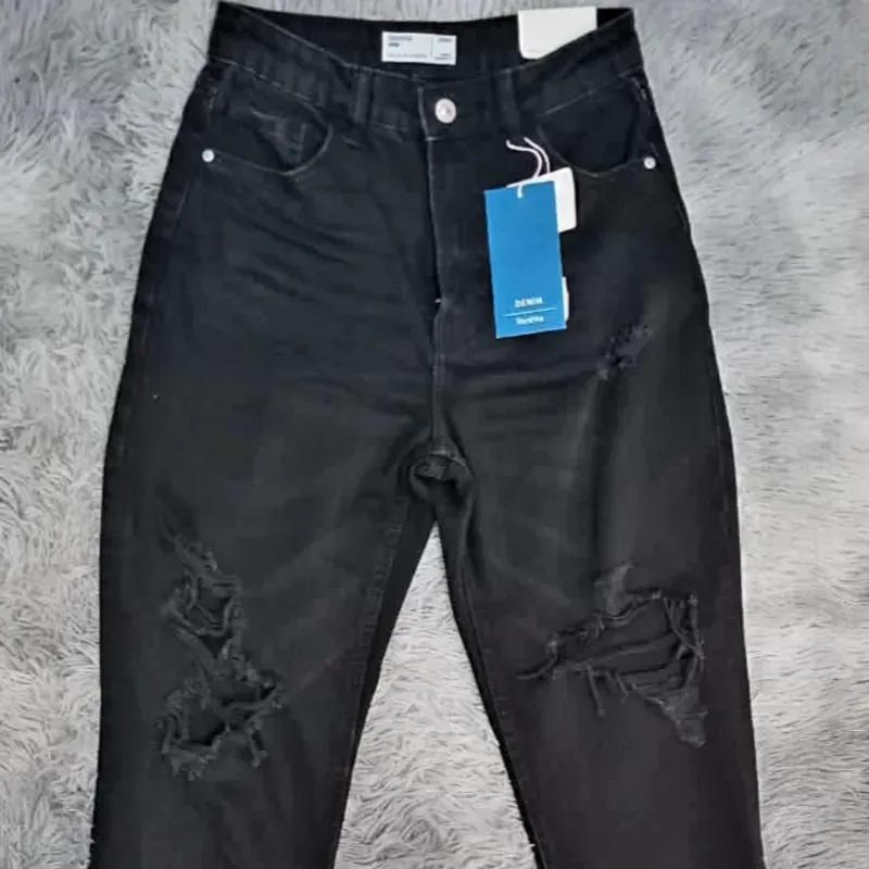 Pantalon Boyfriend negro 