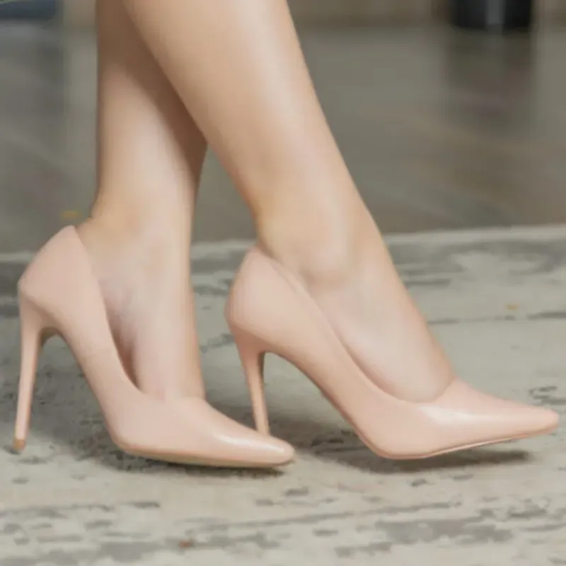 Tacones beige 
