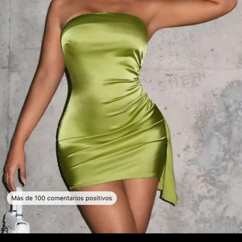 Vestido de satin 